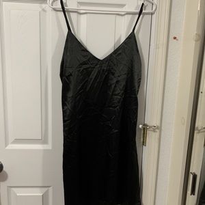 black silk zaful dress